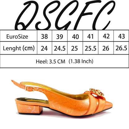 Elegant Pink Rhinestone Low-Heel Shoes & Handbag Set – Luxury Wedding & Party Accessories
