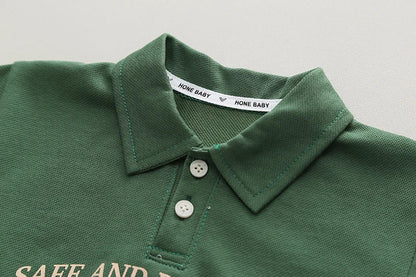 Baby Boy OOTD Korean Outfit for Kids Baby Boys Clothes Kids Fashion Child Clothes Suits Cotton 2Pcs Casual Polo for Kids