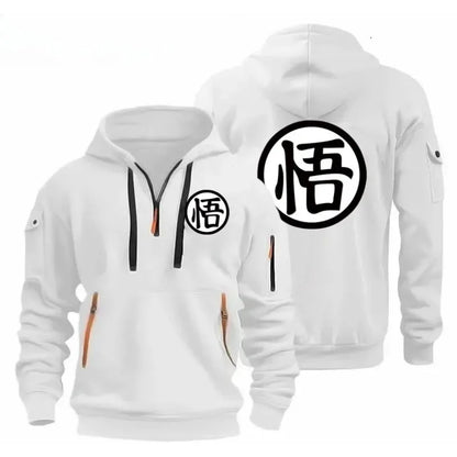 Anime cartoon Wukong printed fashionable hoodie, daily casual pullover, comfortable and versatile sports shirt