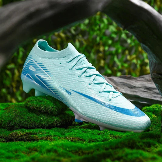 New Men Football Boots Match Indoor Breathable Ultralight Grass Cleats Soccer Shoes Long Spikes Sneakers Training Drop Shipping