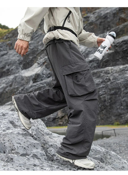 Outdoor Hiking Pants Male Waterproof Wear-Resistant Trekking Paratrooper Trousers Autumn Breathable Mountaineering Cargo Pants