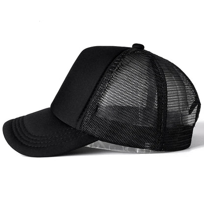 Unisex Cap Casual Plain Mesh Baseball Cap Adjustable Snapback Hats For Women Men Hip Hop Trucker Cap Streetwear Dad Hat
