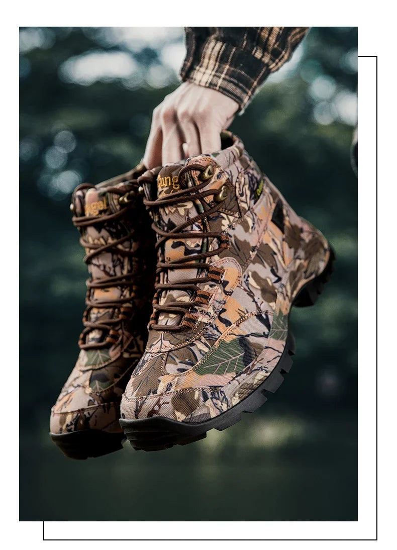 Men Tactical Boots Army Boots Breathable Unisex Ankle Desert Waterproof Climbing Hiking Shoes Work High Quality Hunting Boots