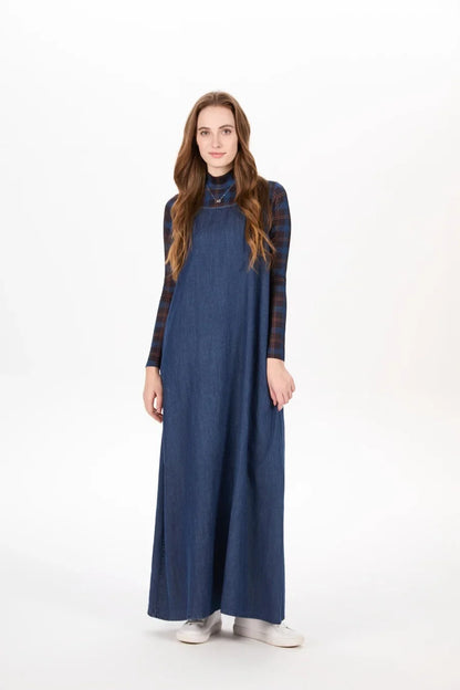 AS AW25 Denim set loose Shirt + slip dress Aline adjustable dress