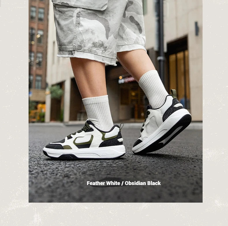 Men Board Shoes Synthetic Leather Upper Comfort Chunky Anti-slip Durable Commuter Sneakers Male 672616614