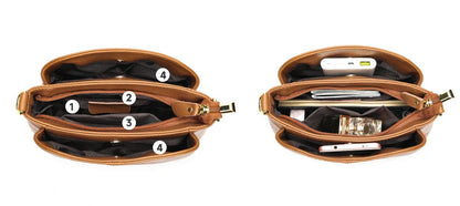 Genuine Leather Women Underarm Bag Versatile Shoulder Handbag Luxury Cowhide Female Crossbody Bag