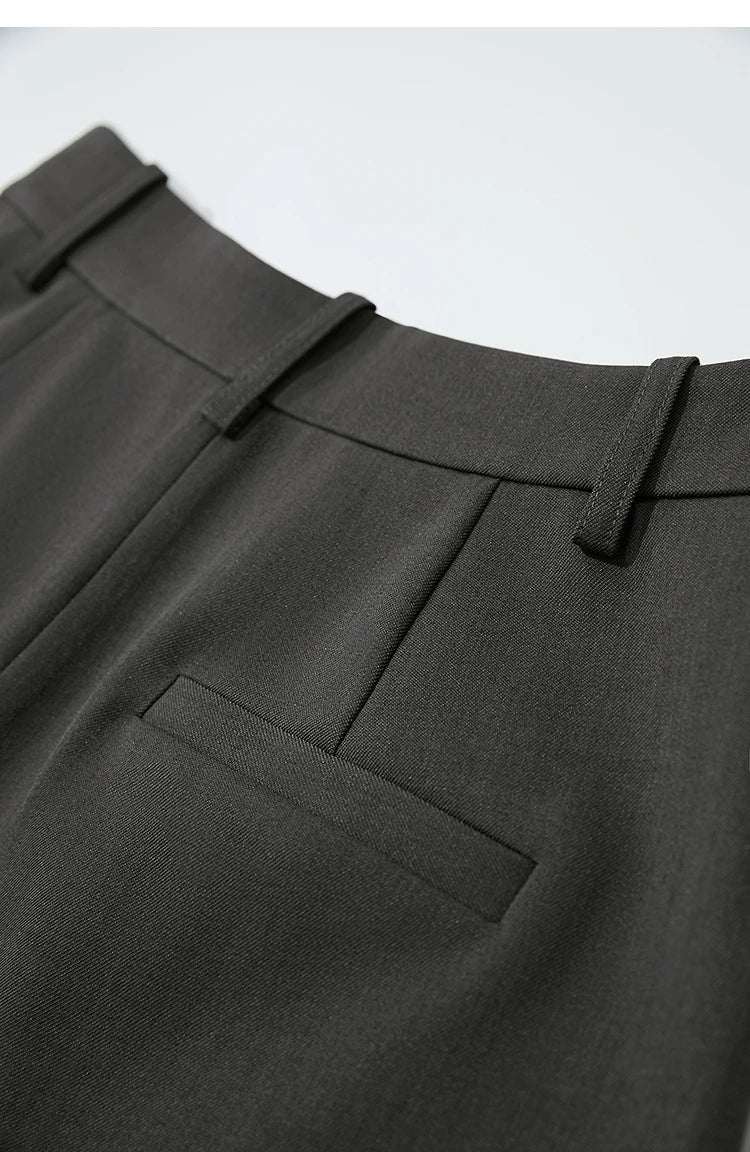 Minimalist Casual Shorts For Women 2025 Autumn Preppy Style Loose Black Shorts Office Lady Luxury Shorts Daily 12523085