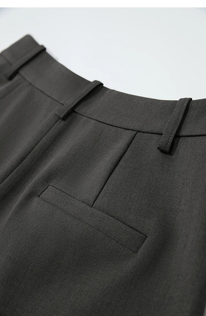 Minimalist Casual Shorts For Women 2025 Autumn Preppy Style Loose Black Shorts Office Lady Luxury Shorts Daily 12523085