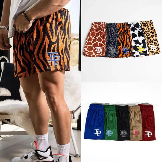 Mens Motorcycle Shorts Sports Fitness Casual Quick Dry Gym Breathable Mesh Beach Swim Basketball Short Pants Man Athletic Surf