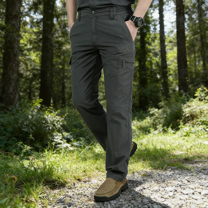 Summer Outdoor Quick Dry Pants Lightweight Breathable Hiking Camping Pants Men Climbing Trekking Trousers Tactical Cargo Pants