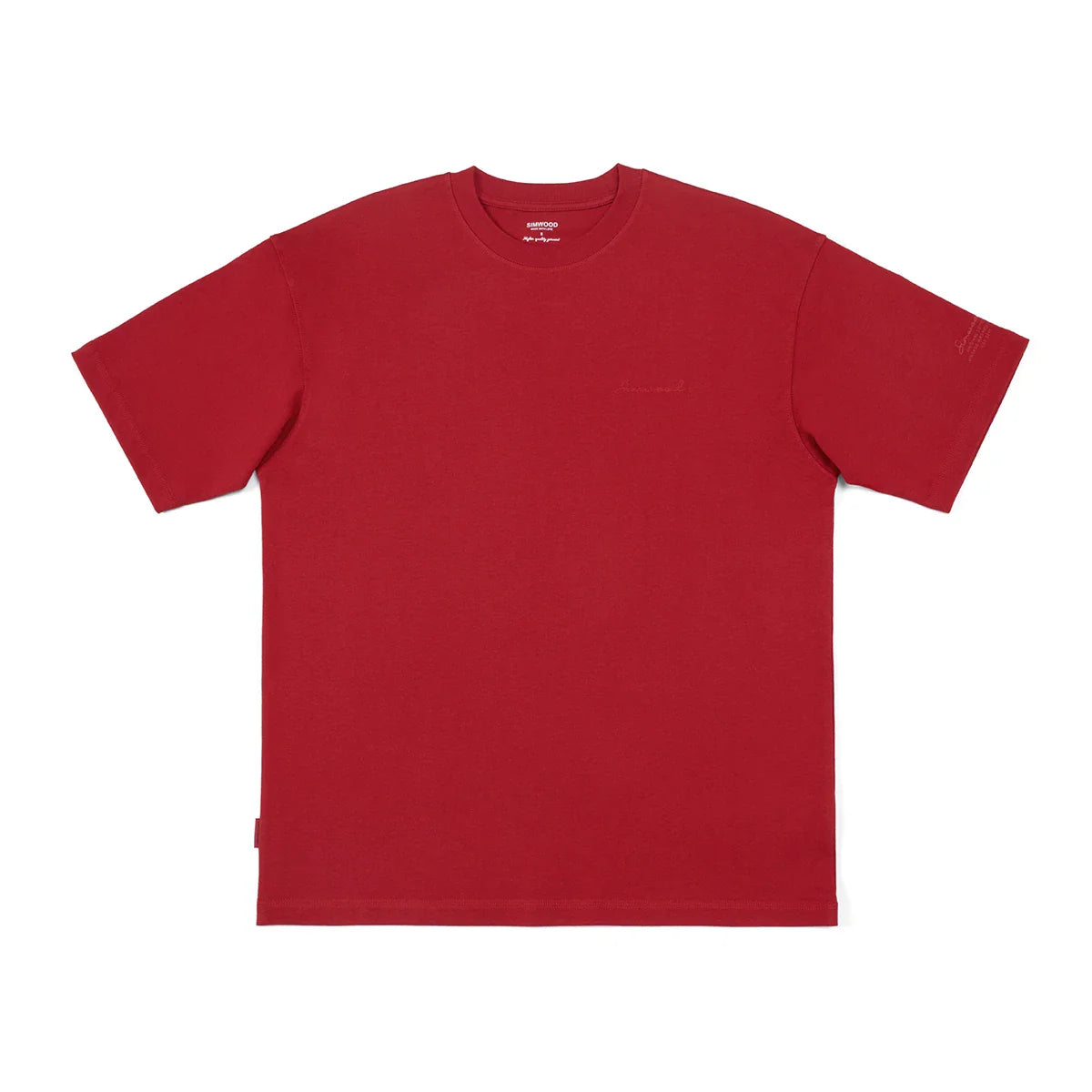 2026 Summer New Super Loose Heavyweight 320gsm 100% Cotton Washed Vintage T-shirts Men Plus Size Logo Embroidery Tops