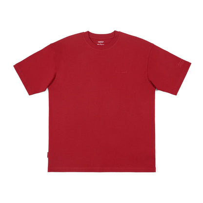 2026 Summer New Super Loose Heavyweight 320gsm 100% Cotton Washed Vintage T-shirts Men Plus Size Logo Embroidery Tops