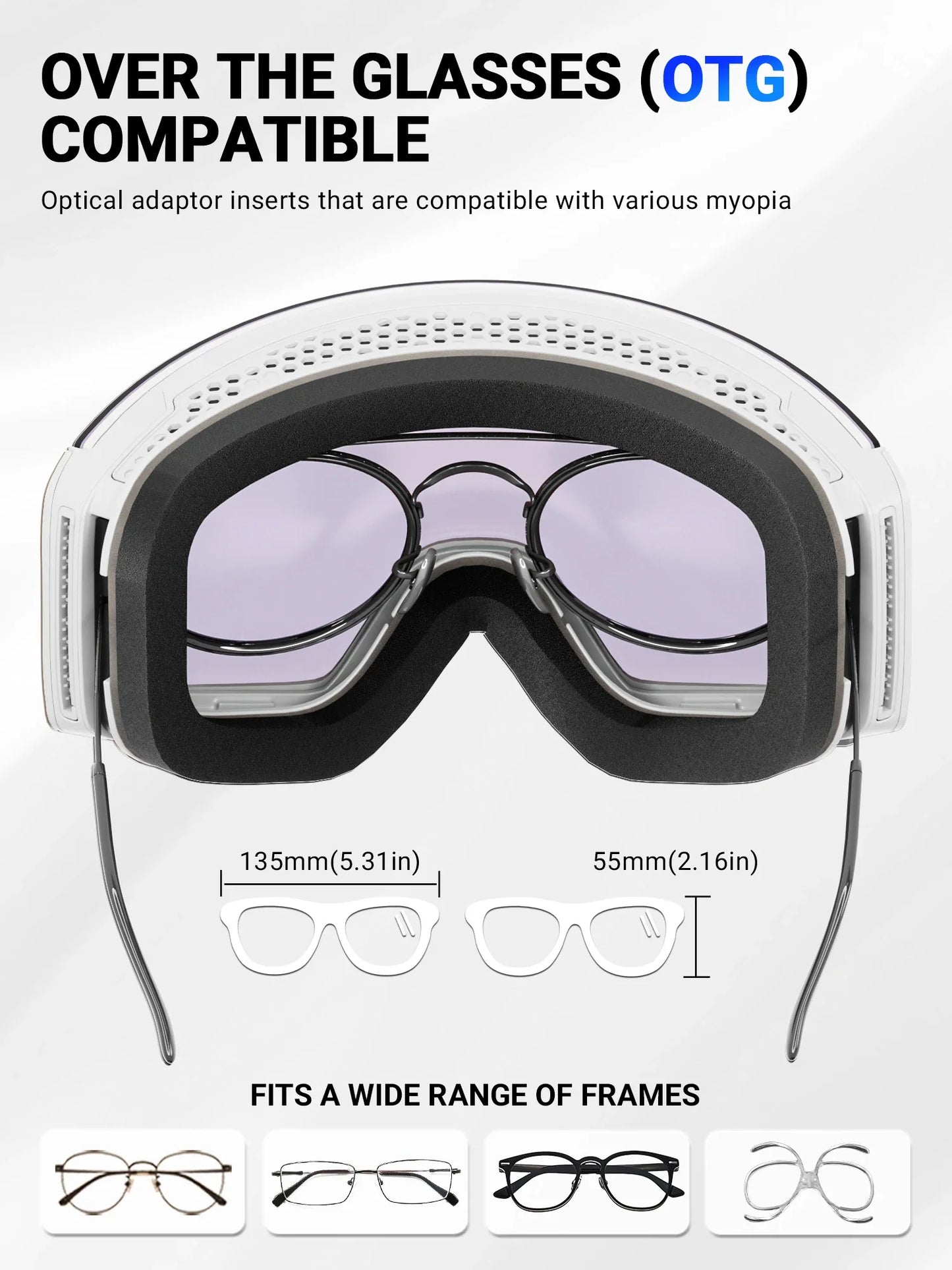 Photochromic Ski Goggles Magnetic Anti-Fog Lenses UV400 Protection Men Women Ski Goggles Snow Sunglasses Sports Eyewear