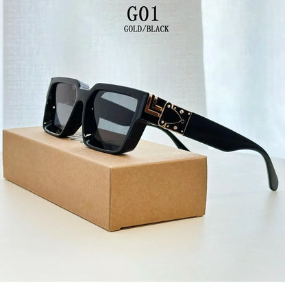2026 Retro Square Sunglass Men Vintage Millionaire Sunglasses Women Trendy Vacation Luxury Fashion Glasses Gafas De Sol Hombre