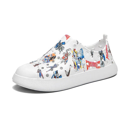 Cartoon Printing Boys Barefoot Shoes Summer Beach Non-slip Comfortable Kids Shoes Cute Closed Toe Breathable Girls Sandals