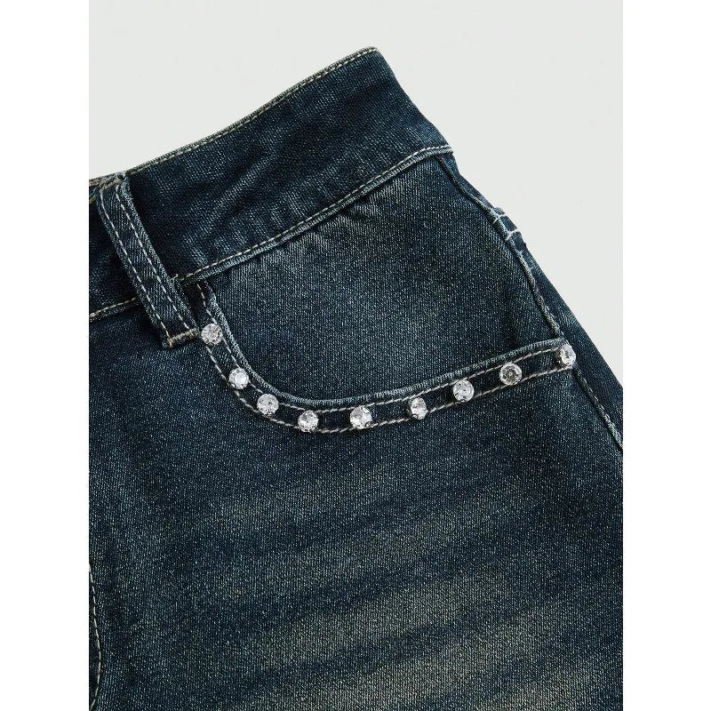 Summer Korean Sexy Low Waist Women Denim Short American Lady Y2K Elastic Slim Cotton Hot Jorts Female Embroidery Wrapping Jeans