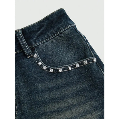 Summer Korean Sexy Low Waist Women Denim Short American Lady Y2K Elastic Slim Cotton Hot Jorts Female Embroidery Wrapping Jeans