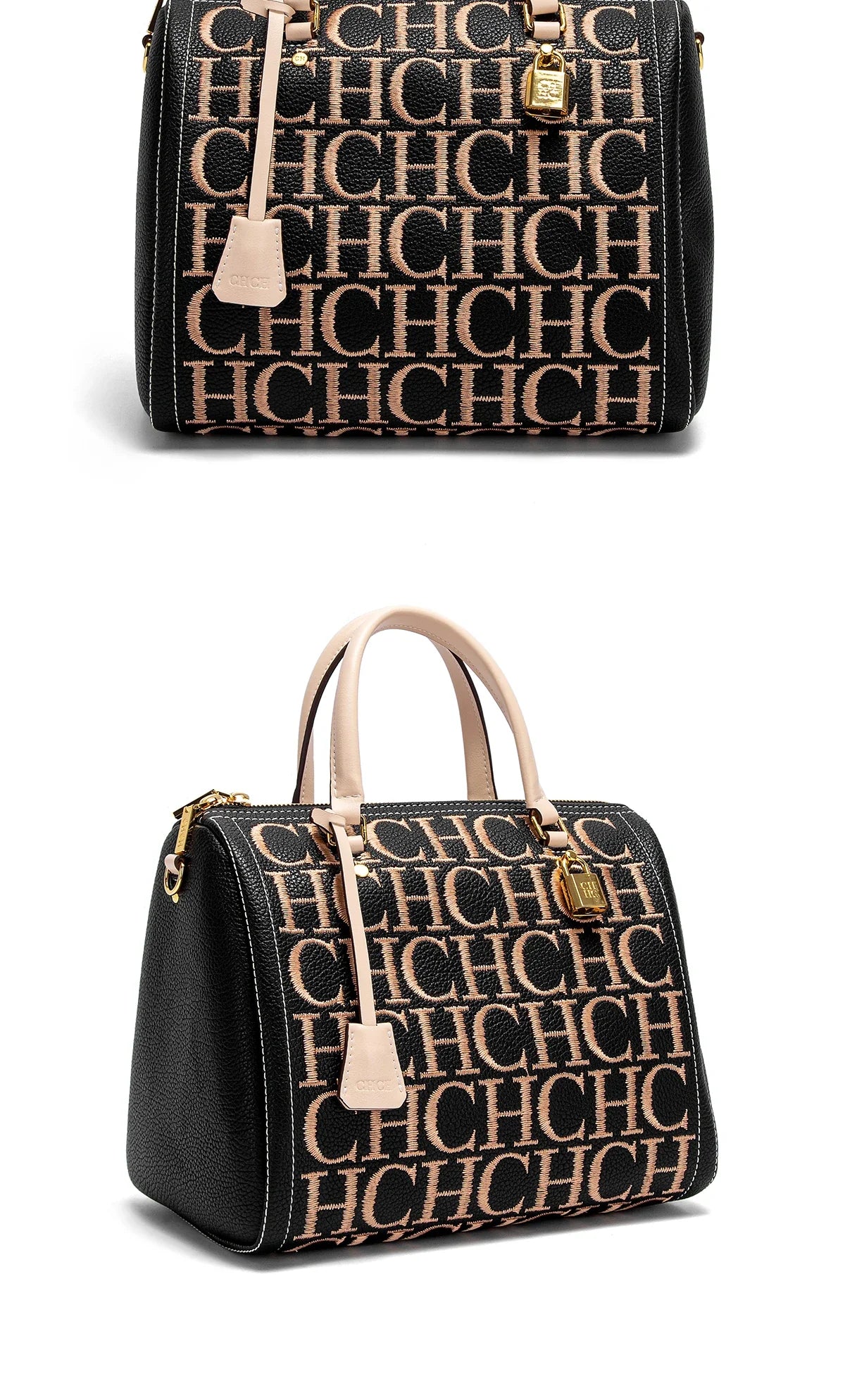 Women's Shoulder Bag Vintage Fashion Embroidered Letter Design Handbag Tote Bags