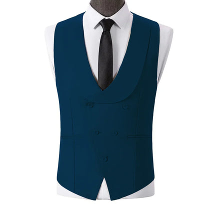 Men Vest Light Champagne With Lapel Solid Waistcoat For Wedding Banquet Prom Business Work Office Casual Daily Men Suit Vest