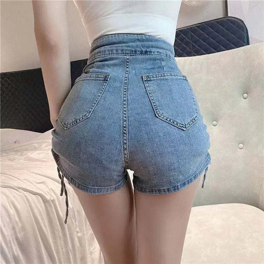 Sexy Womens Denim Shorts Tight High Waist Skinny Short Pants for Women To Wear Jeans Booty Korean Style Low Price Elasticty Hot