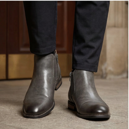 Boots Men Comfortable Fashion 2025 Brand Boots Leather