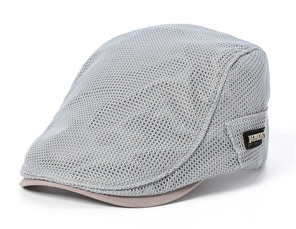 Summer Mens Hats Breathable Mesh Newsboy Caps Outdoor Baker Boy Boinas Cabbie Hat Fashion Driving Flat Cap For Women