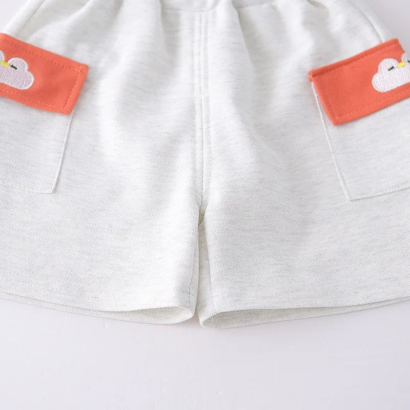 New Toddler Summer Baby Boys/Girls Clothes Sets Children Cartoon T-Shirt + Shorts 2Pcs/Set Infant Kids Fashion Cotton Tracksuits