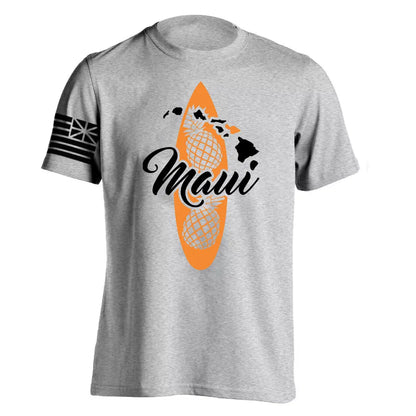 Men's Cotton Shirt OAHU HAWAII SURFING Distressed TShirt Unisex Surf Board Beach Tee Tops Summer Fashion Casual Short Sleeves