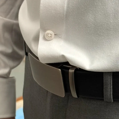 Automatic buckle belt High quality Men belt Genuine leather belt for men Adjustable No Hole Belt men