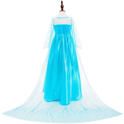 Elsa Dress for Girls Elsa Costume Snow Queen Anna Dress Cosplay Birthday Party Children Kids Carnival Girl Halloween Costume