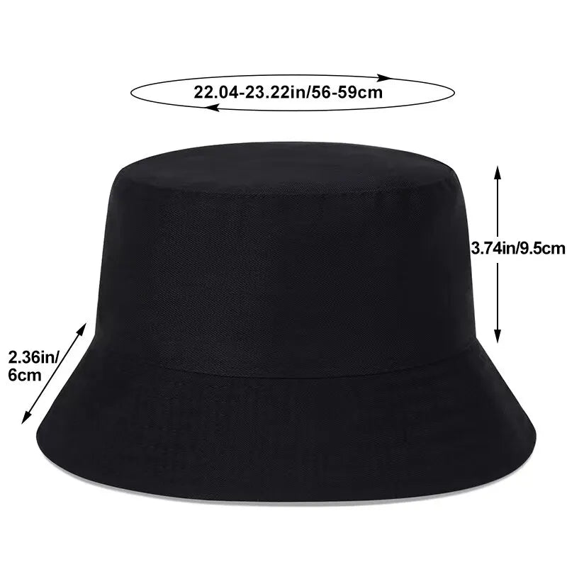 Unisex Solid Color Personality Bucket Hats Fishermen Caps Outdoor Casual Cap Sunscreen Hat