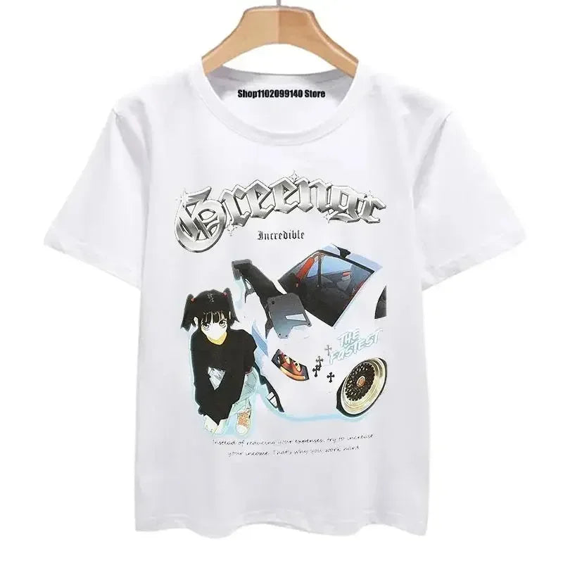 Initial D T Shirt Japanese Anime Graphic Funny Harajuku Manga T Shirt Fashion Casual Short Sleeve T Shirt Women Clothes