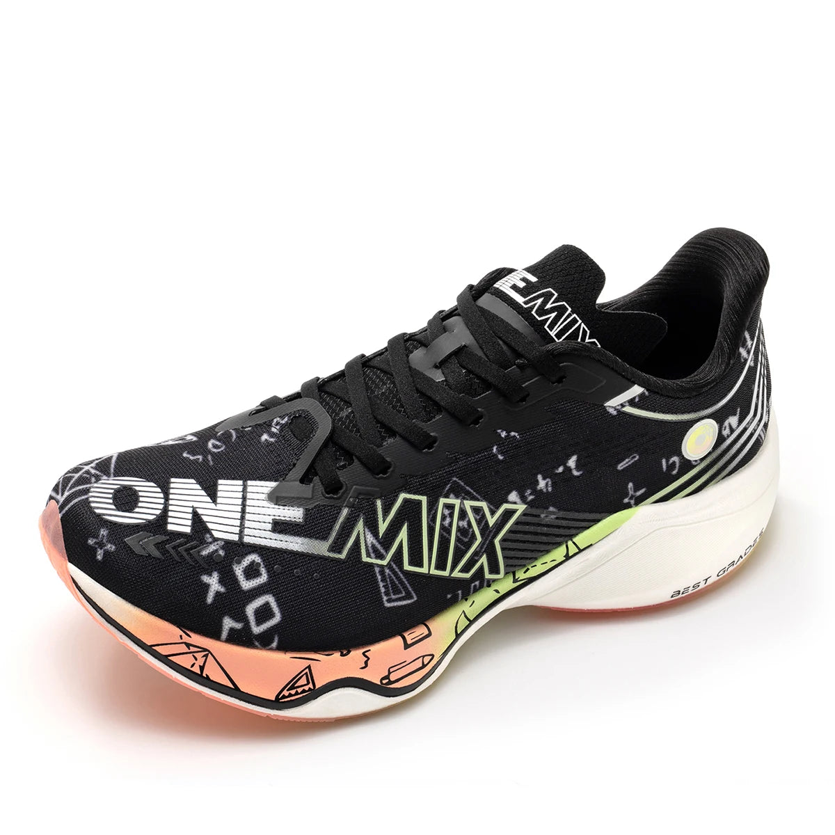 Marathon Carbon Plate Running Shoes Shock Absorption Ultra-light Sports Shoes Rebound Technology Outdoor Men Sneakers