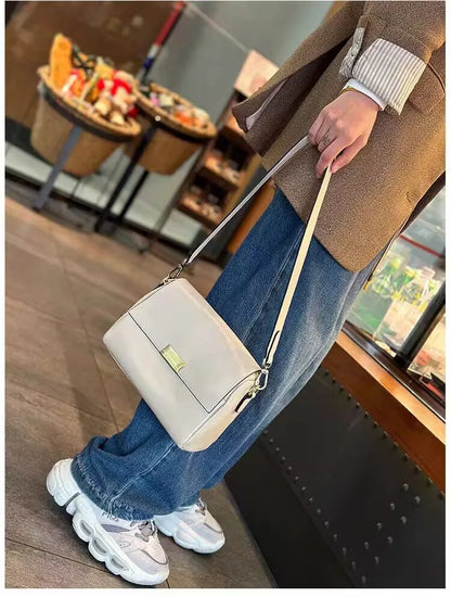 luxury handbags female crossbody bags Vintage Genuine leather women shoulder bag Small square bag soft leather cowhide fashion