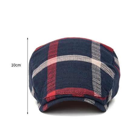 Colorful Plaid Forward-Caps for Men and Women Fashionable Baseball Caps Berets British Newsboy Hats Artist Hats