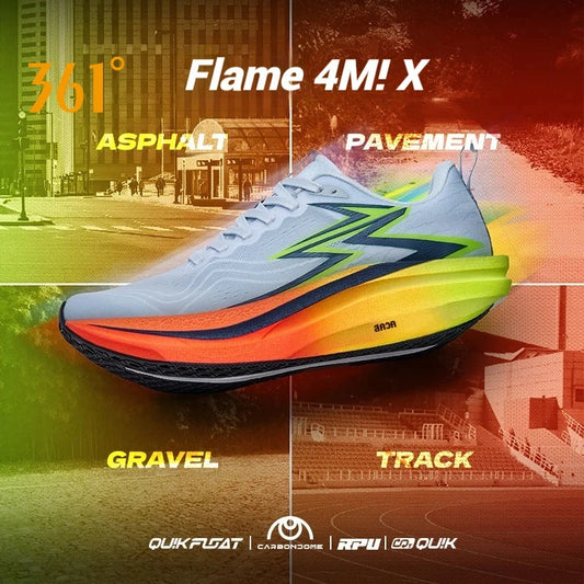 Degrees Flame 4.0 MIX Men Running Shoes Carbon Plate Racing Marathon Stable Rebound Wear-resistant Male Sneakers 672512204