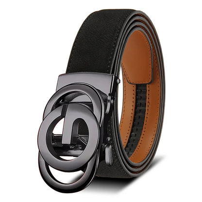 Men Leather Belt Automatic Buckle High Quality Male Leather Strap Luxury Jeans for Men Accessories