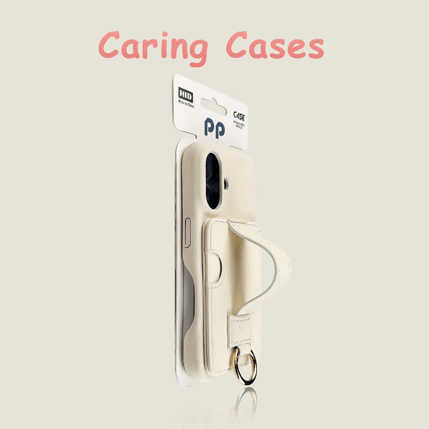 For iPhone 17 Pro Max Case Red Lychee Leather Card Slot Wrist Strap Compatible with iPhone 16 15 14 13