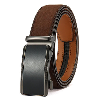 Men Leather Belt Automatic Buckle High Quality Male Leather Strap Luxury Jeans for Men Accessories