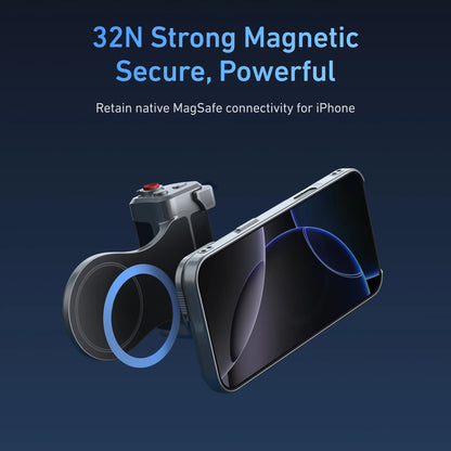 مجموعة TELESIN Magnetic Master Grip لهاتف iPhone 17 Pro ProMax، قبضة كاميرا الهاتف، مجموعة قياسية، حافظة تبريد الجرافين، حامل المقبض