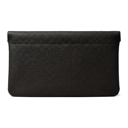 Black/Brown PU Leather Self-Closing Coin Purse No Zipper Mini Pouch Multifunctional Storage Bag for Coin Key Earbud Men Women
