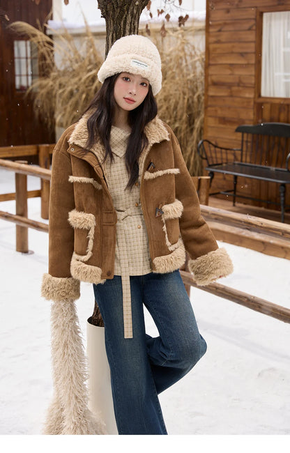 Women Casual Shirt 2025 Autumn Winter Fashion Belt Design Asymmetrical Retro Long Sleeves Shirt Women Clothes MXE88C2417