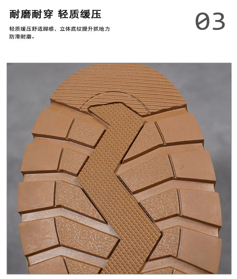 Hot Selling Winter Men Snow Boots High-quality Classic High Top Outdoor Hiking Shoes Anti Slip Thick Soled Practical Work Shoes