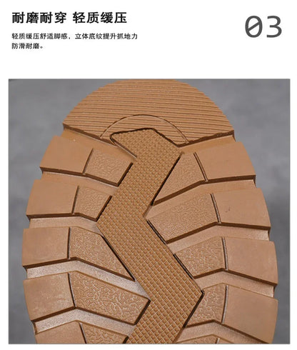 Hot Selling Winter Men Snow Boots High-quality Classic High Top Outdoor Hiking Shoes Anti Slip Thick Soled Practical Work Shoes