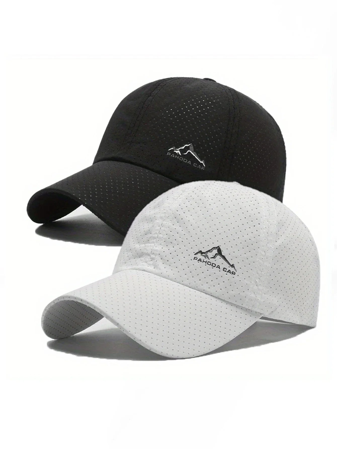 2pcs Sports Baseball Cap, Snow Mountain Print, Quick-drying, Spring Summer Leisure, D Suitable for Both Men and Women