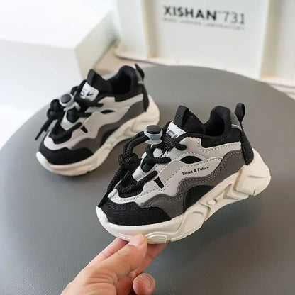 Children Sneakers for Boys Girls Lace-up Non-slip Spring New Girls Sport Shoes Classic Kids Casual Running Cute Toddler Shoes