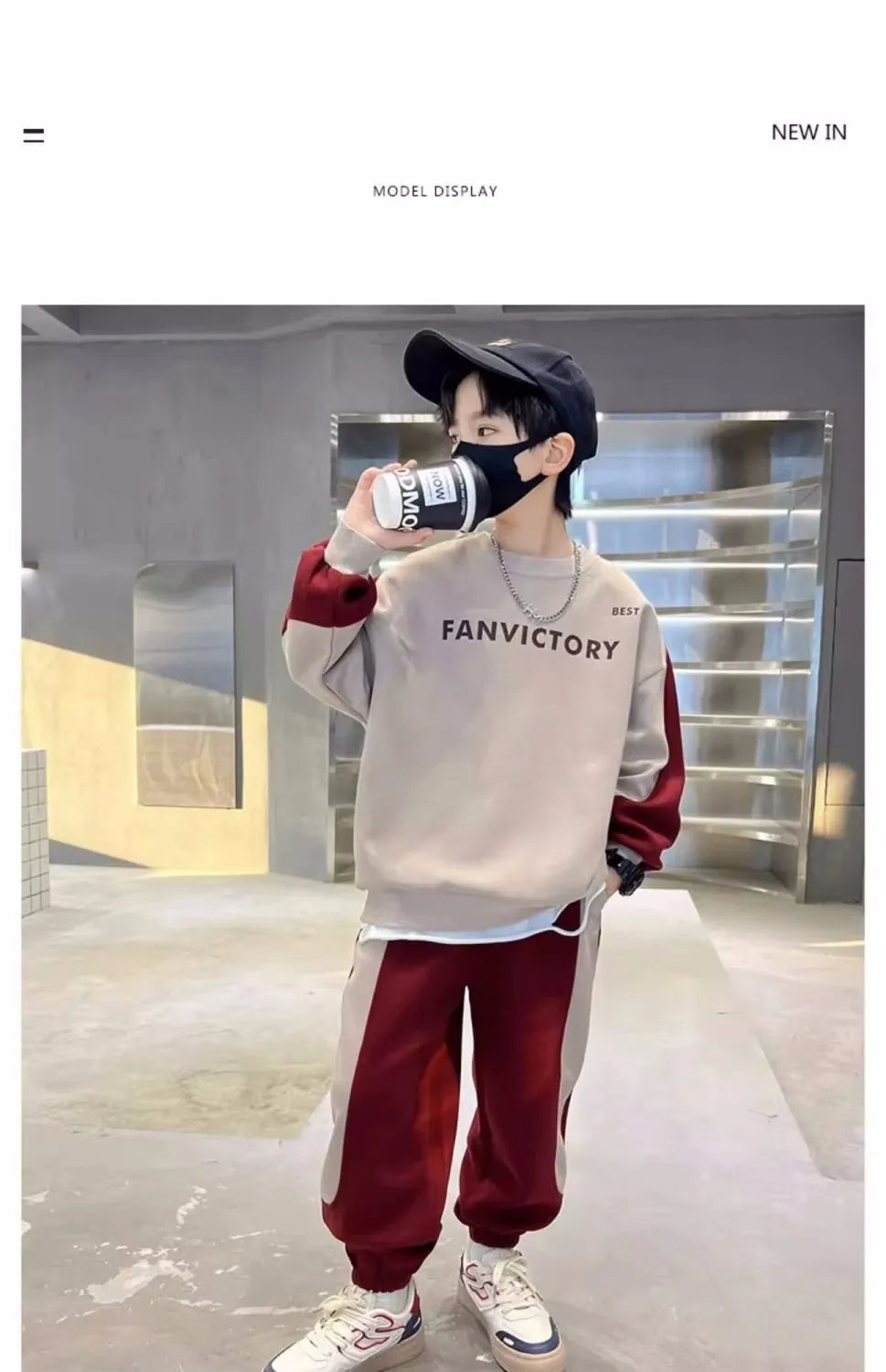 Spring Autumn Boys Cotton Alphabet Workout Sweatshirt+Sweatpant Sets School Kids 2PCS Tracksuit Children Jogger Outfits 7-16 Yrs