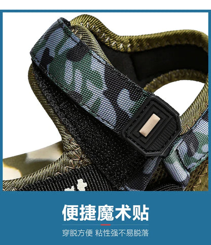 Children's Summer New Sandals Boys Fashion Camouflage Mountaineering Anti slip Sandals Outdoor Leisure Sports Slippers 28-40