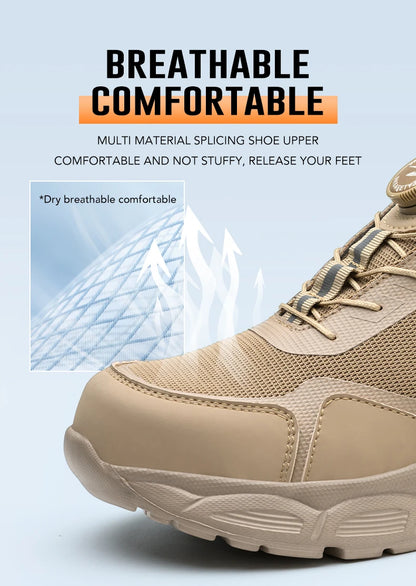 New 2025 Insulation Shoes Construction Work Boots Anti-smash Anti-puncture Safety Shoes Men Steel Toe Boots Indestructible Shoes