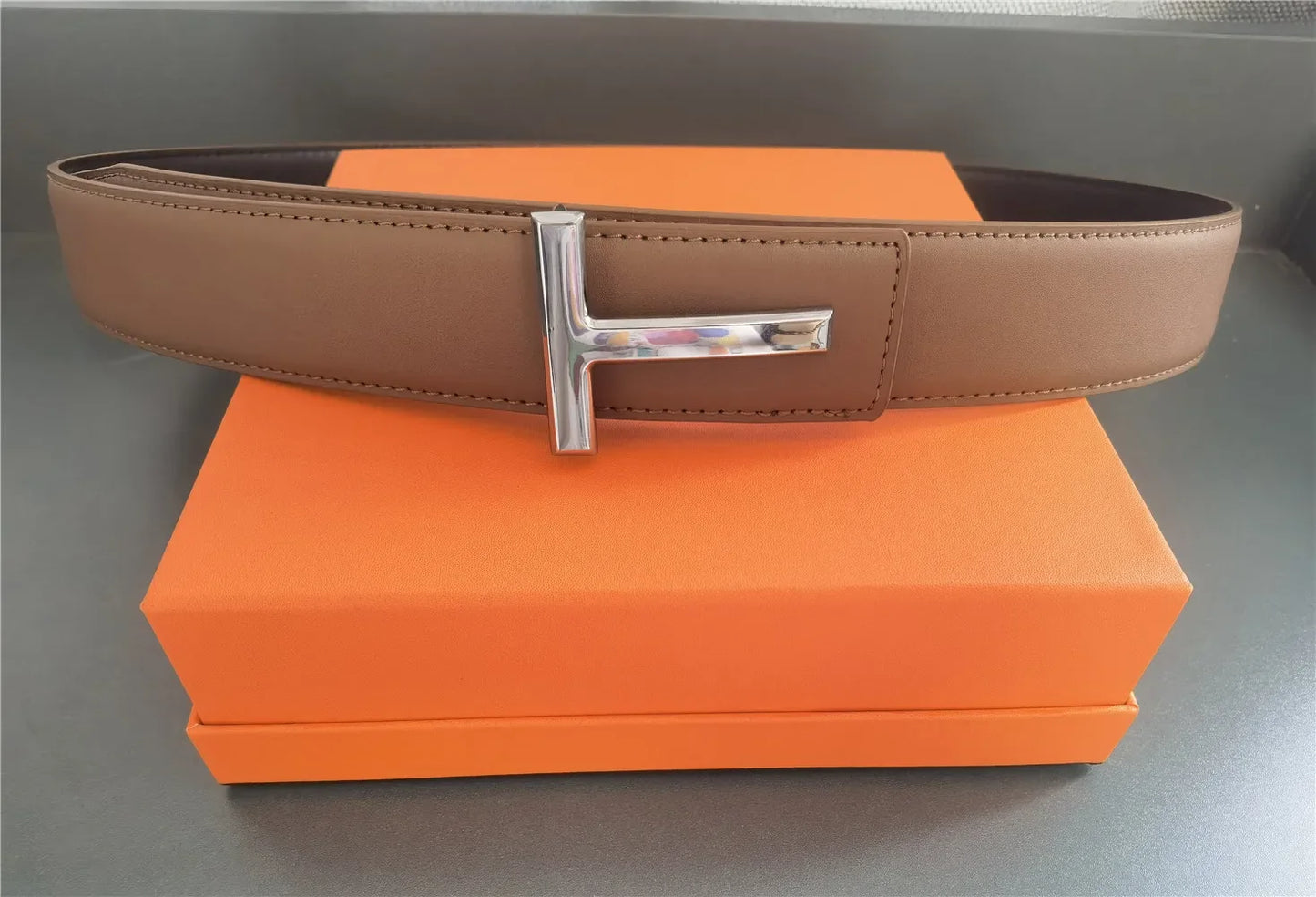 High Quality 3.8cm Leather Business Men Belt Luxury Brand Designer famous Belts for men Jeans Strap Male Metal Buckle belt